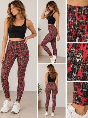 NWOT LuLaRoe Tall and Curvy Leggings. Nutcracker Print Sz TC2